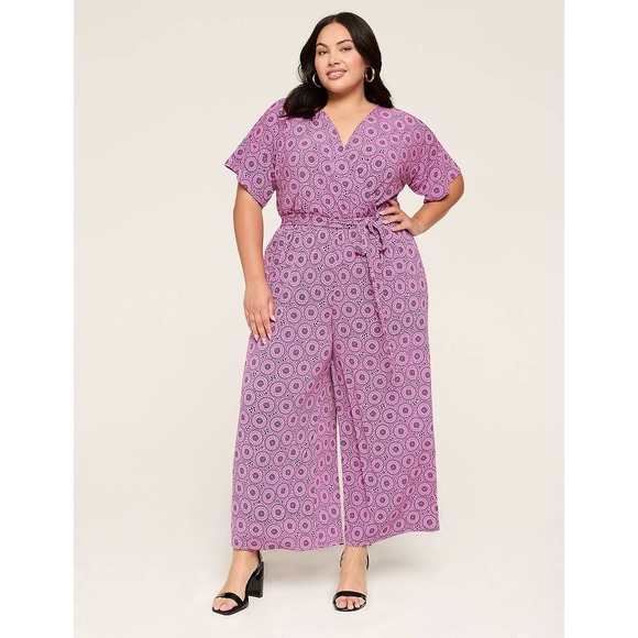 Lane Bryant Pants - Hello Molly Love Loop Midi Dress Halter Floral Tiered‎ Wedding Fuchsia Size 8